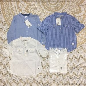 Toddler boy dress buttons down shirts bundle lot